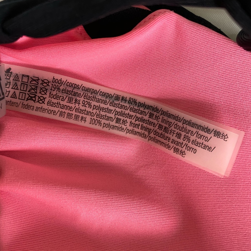 Victoria's Secret Pink Black Bikini Top S - Picture 7 of 7